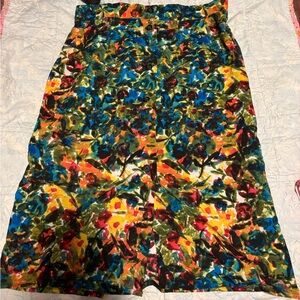 Handmade Floral Multicolor Women's Skirt